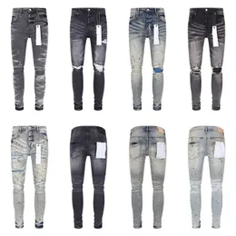 Millennium Jeans Designerjeans Röhrenjeans für Herren, zerrissene Jeans, Design, Farbe, Hosen, lange Hippie-Aufkleber, bestickt, schmaler Denim, gerade Hosen, Großhandel mit Shorts, Größe 28–40