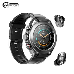 T92 Pro Smart Watch With Earuds 3 In 1 Fitness Tracker 1,28 tum smartur för män Musik kroppstemperatur hjärtfrekvensmonitor