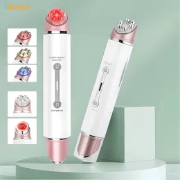 Dispositivos de cuidados faciais EMS Eye Beauty Device Massager Red Light Sonic Vibration Skin Anti Aging Aperte Compress Remove Dark Circles 231030