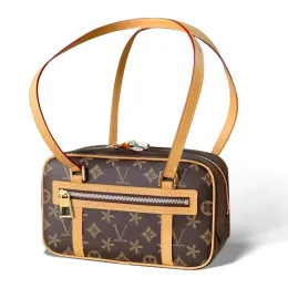 امرأة M46321 Cite Luxury Tote Land Bag Womens Man Designer Presher Generation Brown Flower Flower