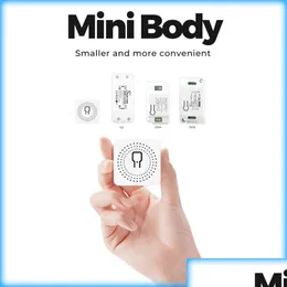 Smart Home Control 50pcs Aubess Wi -Fi Smart Switch Home Tryb przekaźnika dla życia aplikacja kompatybilna z Alice Alexa Assistant Drop dostawa ele otbdn