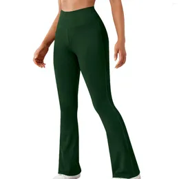 Calças femininas para mulheres de malha yoga leggings estiramento fitness correndo ginásio esportes comprimento total ativo calças de cintura alta