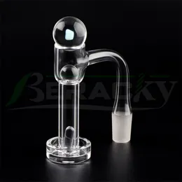 Beracky Smoking Full Weld Beveled Edge Quartz Terp Slurpers Banger 22mm Opal Terp Slurpers Nails With Glass Marble Set For Glass Water Bongs Dab Rigs Pipes