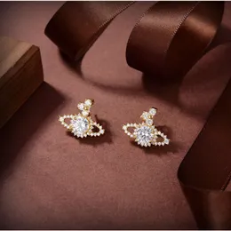Créateur de mode de luxe boucle d'oreille lettre Viviene marque femmes bijoux métal perle boucles d'oreilles cjeweler Westwood pour femme tendance boucle d'oreille en or thgh87965324187