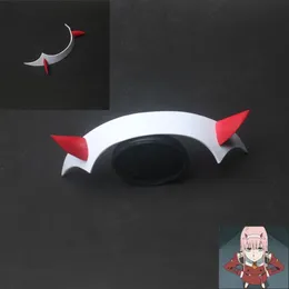 Querido no franxx zero dois cosplay prop headwear pvc chifre bandana hairband2235