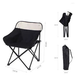 Camp Furniture Outdoors Fold Moon Chair Portable Camping Ultralight Durable Outer Picnic Fishing Backrest Leisure