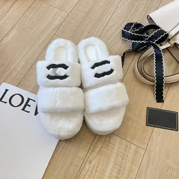 Chanells Men Channel Chaannel Cclys Women Chypre Slides Slifor designer Sandali di lana Furry Sciline di pelliccia calda Slide pelliccia calda