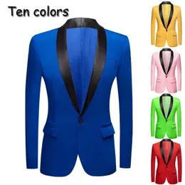 Męskie garnitury Blazers żółte różowe czerwone czerwone jabłko zielone kolorowy ślub PROOM PROOM TUXEDO MĘCA KURĄCA STACJA STACKA PROM SLIM FIT Blazers 231030