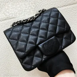 10A top quality designer bag Mini Rectangle Flap Bag 17cm Women Real Leather Caviar Handbag Black Purse Crossbody shoulder luxury satchel channel 1115 cc