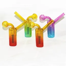 Mini Bubble Glass Oil Burner Bong Hosah Water Pipes Thick Pyrex Heady Recycler Dab Rig Hand Bongs For Smoking Ash Catcher