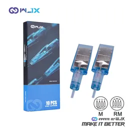 문신 바늘 10pcs WJX 곡선 매그넘 문신 카트리지 바늘 바늘 3.5mm 5mm Dragonhawk 표준 바늘 로터리 문신 메이크업 머신 펜 231030