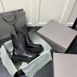 Designer de luxo europeu moderno outono/inverno clássico com cadarço botas Martin