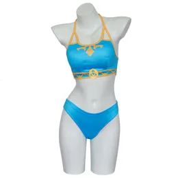 Zelda Tears of the Kingdom Cosplay Swimsuit Anime Halter Bikini