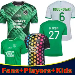 كما القديسين Etienne Soccer Jerseys Youssouf 2023/24 St Etienne Maillot de Foot Khazri Boudebouz Ahholou Asse Football Shirt مجموعة Kids Kids