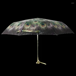傘の中国風の防風パラソル傘雨雨の贅沢なレースガーデンシェード強化結婚式のパラプルーイムームギアYX50UM