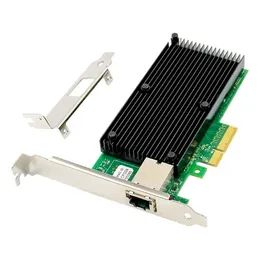 PCI-E X8 X540 Ethernet Zbieżne Adapter sieciowy 10-gigabit jednoportowy serwer sieciowy