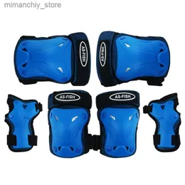 Skate Protective Gear Children's Roller Skating Protective Gear Adult Skating Skates Balance Car Sports Skateboard Boys and Girls 6pcs Set Q231031