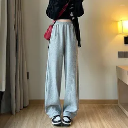 Women's Pants ITOOLIN Women Casual High Waist Loose Fleece Thicken Warm Cashmere Office Trousers Autumn Winter For 2023