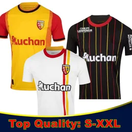 Maillot RCレンズサッカージャージ23/24ソトカキットチャンピオンズリーグサッカーシャツ足ホーム