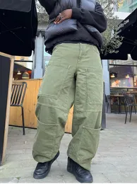 Męskie spodnie sprzedające workowate kolorowe kombinezony dla kobiet mody luźne dżinsy szerokokątne nogi Y2K Hip Hop Street w stylu noszenia w czterech sezonach 231031