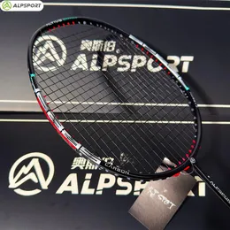 Badminton Rackets ALP 01 SP Speed ​​4U G5 Max 30 kg 12K kolfiberförstärkad racketävlingsträning 231031