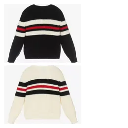 Pullover 2023 Winter MC Striped Letters Fine Wool Sweater 231030