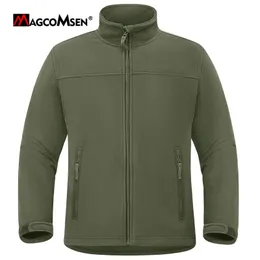 Herrenjacken MAGCOMSEN FullZip Fleece Herbst Winter Thermal Casual Outdoor Winddicht Wandern Camping Arbeitsmäntel 231031