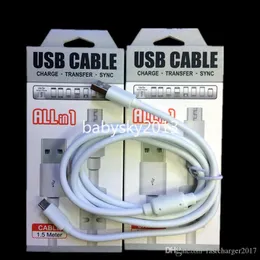 1.5m 5 pés de carregamento rápido tipo c USB-C micro v8 cabo carregador para samsung galaxy s8 s10 s20 s22 s23 htc lg b1