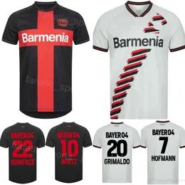 04 Bayer Leverkusen Soccer 10 Florian Wirtz Jerseys Club 30 Jeremie Frimpong 7 Jonas Hofmann Victor Boniface Lukas Hradecky Alejandro Grimaldo Kits Kits