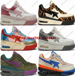 Mens A Bathing Ape Bapeing Road Staskor Storlek 12 Casual Sneakers Bapesta US12 Golden Big Size Eur 46 Women Designer Trainers US 12 Skate Sports Orange skateboard