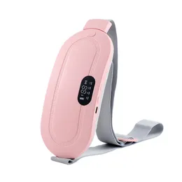 Andra massageföremål Trådlöst varmt bälte med LCD -skärm Uppvärmningsplatta Linje Lady Menstrual Compress Massager Electric midjeanordning 231030