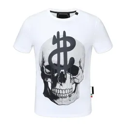2021 Plain Men's T-shirts Bomullskvinnor Kläder Rolig kortärmning O Neck Tees Printing Phillip T-shirts PP Size M-L-XL-XXL-X256W