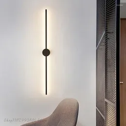 Vägglampa modern minimalistisk LED -lampor långa pinne sconce lampor för studierum säng badrum korridor hall kök inomhus belysning