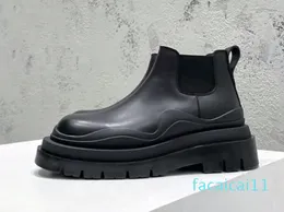 Ботинки Челси Ботинки Мартина Роскошные дизайнерские мужские и женские ботильоны Кожаная мужская обувь с подъемом на платформе Женская обувь Сапоги на платформе Размеры