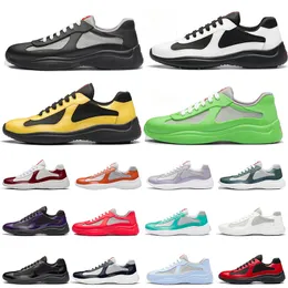 Americas Cup Sneaker aus weichem Gummistoff, Designer-Herren-Freizeitschuhe, flache Turnschuhe aus Lackleder, niedrige Sneakers, Mesh America für Herren, Sneakers zum Joggen, groß, EUR 38–45