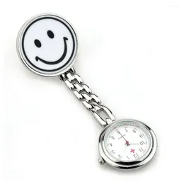 Pocket Watches Clip on Face FOB Watch for Nurses and White