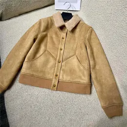 Hirschhaut-Plüschmäntel, Jacken für Damen, modisch, kurzer Stil, Damenmantel, hochwertige Jacke, Oberbekleidung