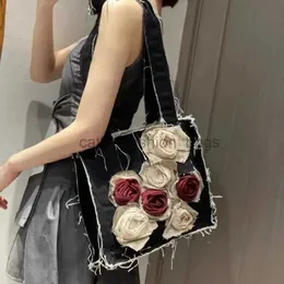 Umhängetaschen Damentasche 3D Rose Canvas quadratischer Reißverschluss Seelentaschen Taschen Mädchentasche girlcatlin_fashion_bags