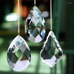 Lustre de cristal vendendo 100mm k9 cor clara pingente bela parte luz vidro jardim suncatcher casamento decoração para casa