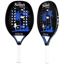 Racchette da tennis INSUM Raquete Beach 100% fibra di carbonio EVA SOFT Racchetta superficie rotonda per uomo e donna 231031