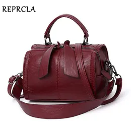 Evening Bags REPRCLA Fashion Elegant Handbag Women Shoulder Bag High Quality Crossbody Designer PU Leather Ladies Hand Tote 220901