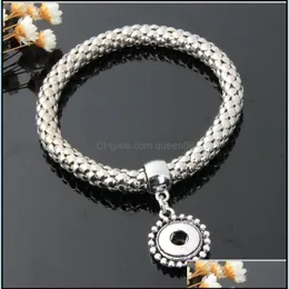 Braccialetti con ciondoli Noosa 12mm braccialetto a scatto gioielli bottoni elastici zenzero pezzo braccialetto con ciondoli adatto fai da te scatta consegna di goccia 2021 braccialetti Dhrg9