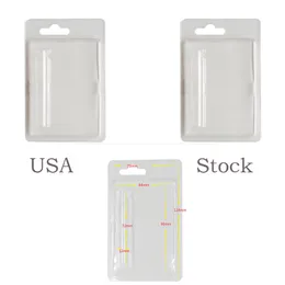 Clear Plastic Blister Packaging Box Clamshell Atomizers USA Stock 1.0 ml/0,8 ml 510 Tråd Vape Penns Retail Disposable E Cigarettvagnar Förpackning