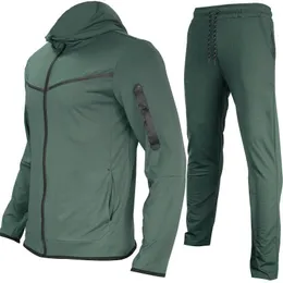 Spårar tunna mens sportkläder tekniska fleece byxor jogger tracksuit casual löst tryck skalle dragkammare tröjor kvinnor joggar kamouflage en blixtlås rakt