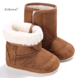 Neugeborene Baby Mädchen Erste Wanderer Schuhe Winter Super Warm Säugling Kleinkind Weiche Gummi Sohlen Anti-rutsch Stiefel Booties