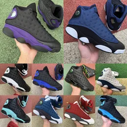 Męskie buty do koszykówki Jumpman 13s XIII 13 Gym Red Hyper Royal French Racer Blue Linen Island Green Obsidian Flint Bred Midnight Navy Court Purple Barons Sneakers