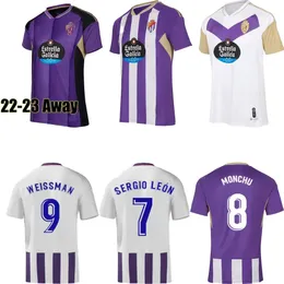 22 23 Voetbaltruien Echt Zaragoza Valladolid Fran Gamez 2022 Pombo Kagawa voetbal Shirts weg Camiseta de futbol Weissman Fede Sergi Guardiola Oscar derde