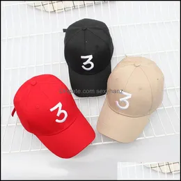 Ball Caps Black Khaki Pink The Rapper 3 Dad Hat Lettera Ricamo Berretto da baseball Hip Hop Streetwear Frog Snapback Daddy Hats Drop Deliv Dhjol