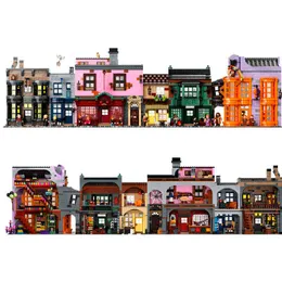 Blocos DIY 5544pcs Diagoned Alley Building Blocks Kits Bricks Classic Movie Series Modelo Crianças DIY Brinquedos para Crianças Presente 10217 75978 T220901