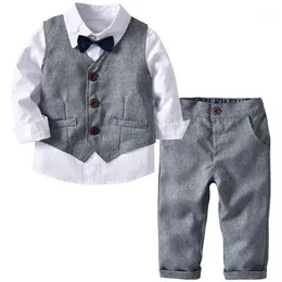 Abitanti per ragazzi abiti per bambini abiti per bambini formali abiti per bambini vestiti per bambini camicia grigio pantaloni vestiti per bambini1276n